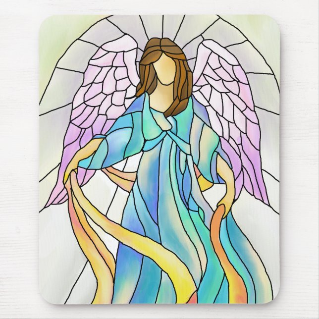 Mousepad Anjo do vitral (Frente)