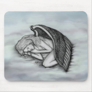 Mousepad Anjo dormindo nas nuvens do céu