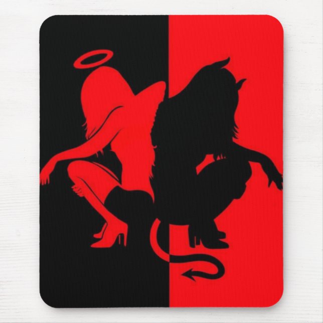 Mousepad Anjo e diabo  (Frente)