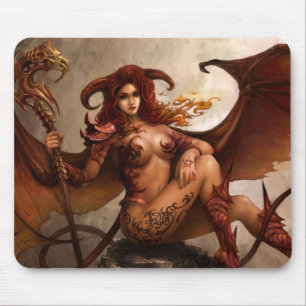 Mousepad Anjo escuro "demónio" de Azmodeus, tapete do rato