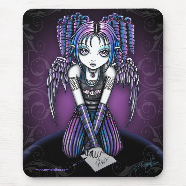 Mousepad Anjo gótico de Ariel Knealing (Frente)