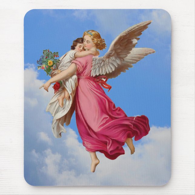 Mousepad Anjo Guardião E Criança (Frente)