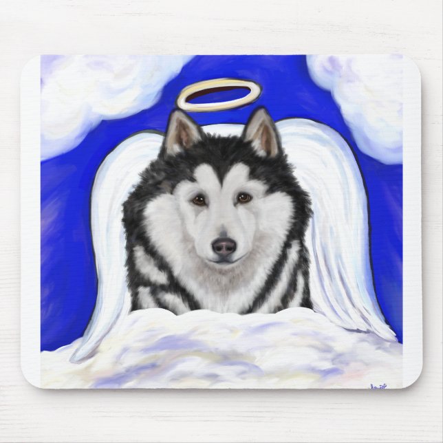 Mousepad Anjo Malamute do Alasca (Frente)