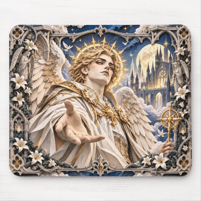 Mousepad Anjo, Monstro de Corte de Papel (Frente)