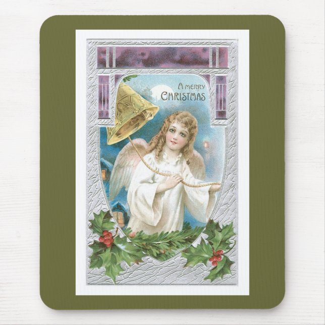 Mousepad Anjo Natal com Bell (Frente)