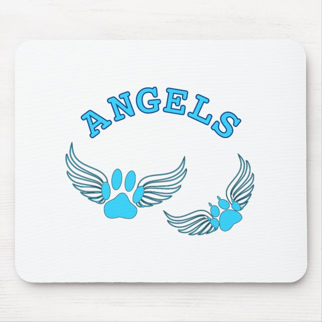 Mousepad Anjo Pet Pws De Azul (Frente)