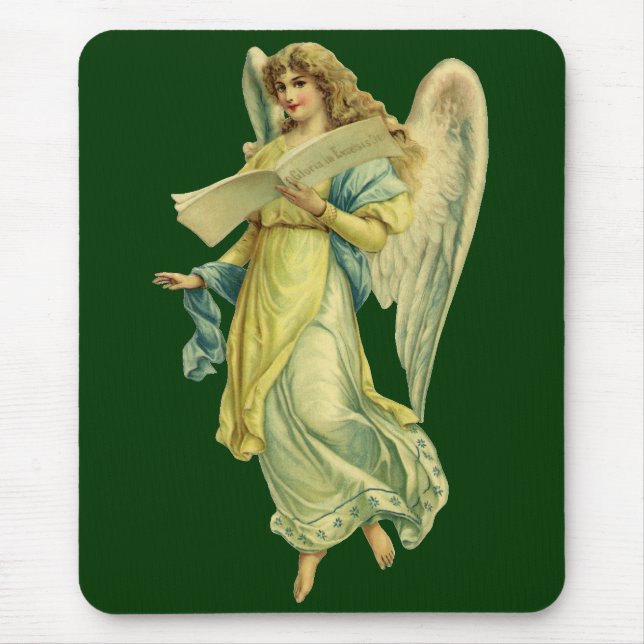 Mousepad Anjo Vitoriano de Natal, Gloria em Excelsis Deo (Frente)