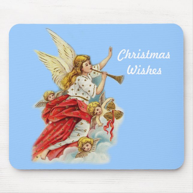 Mousepad Anjos de desejos de Natal (Frente)
