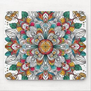 Mousepad anjos de natal multicoloridos