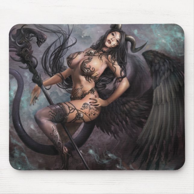 Mousepad Anjos escuros "Helchen" de Azmodeus, tapete do (Frente)