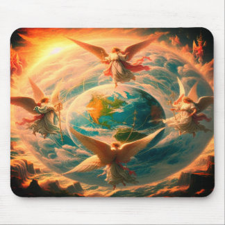 Mousepad Anjos No Computador Norte Sul Leste Oeste
