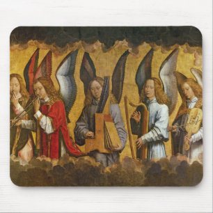 Mousepad Anjos que jogam instrumentos musicais