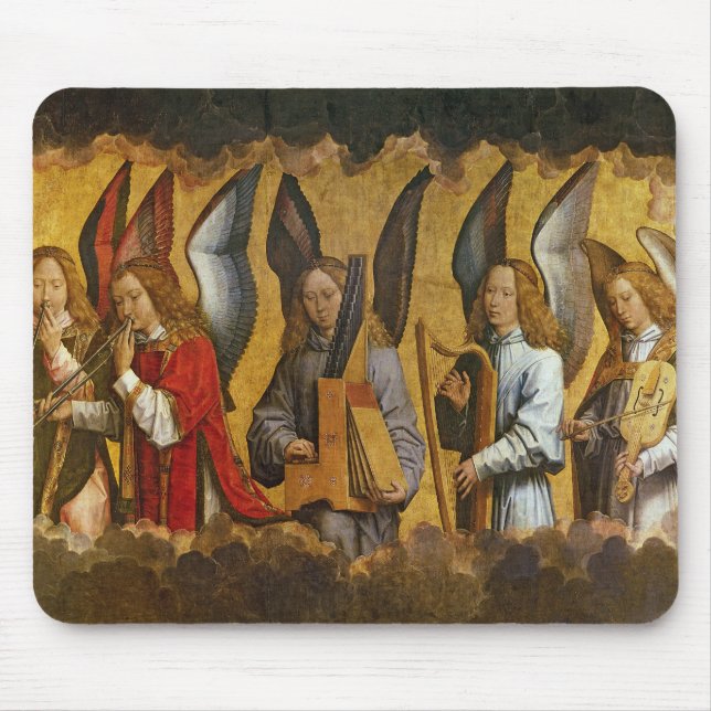 Mousepad Anjos que jogam instrumentos musicais (Frente)