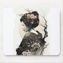 Mousepad Anmutige japanische Geisha - 