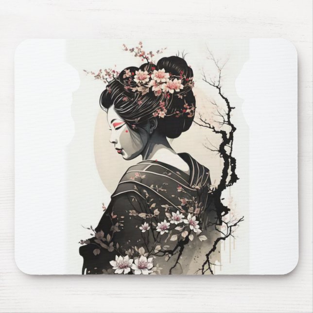 Mousepad Anmutige japanische Geisha -  (Frente)