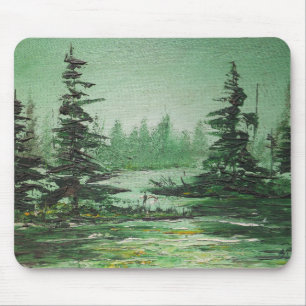 Mousepad Ann Hayes Pintando Floresta Verde