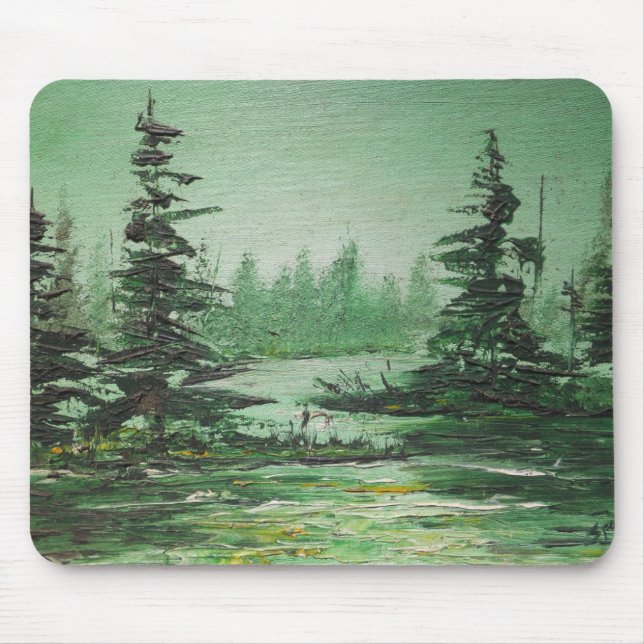 Mousepad Ann Hayes Pintando Floresta Verde (Frente)