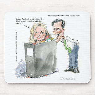 Mousepad Ann Romney Em Um Binder Engraçado Oferece Camiset