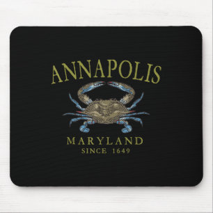 Mousepad Annapolis Maryland Caranguejo Azul Desde 1649 Oliv