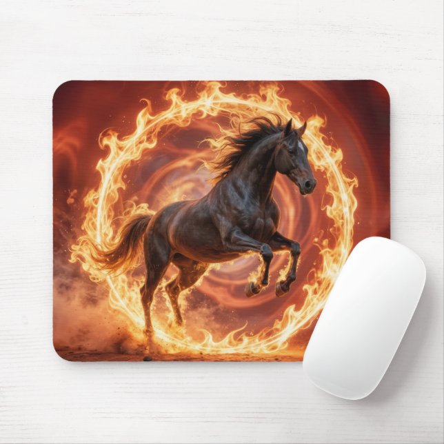 Mousepad Ano Chinês do Cavalo de Fogo (Com mouse)