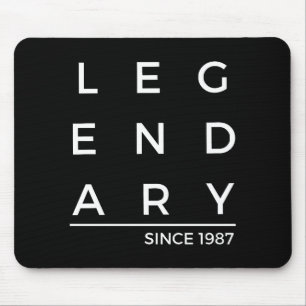 Mousepad Ano de Nascimento Lendário Desde 1987