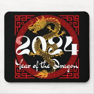 Mousepad Ano do Dragão, 2024, zodíaco chinês