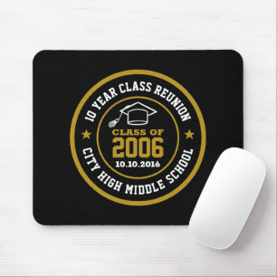 Mousepad Ano do Formandos de Reunião de Classe de segundo g