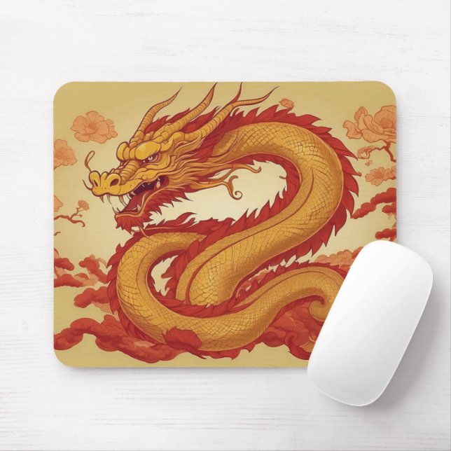 Mousepad Ano do Pad do Rato Dragão (Com mouse)