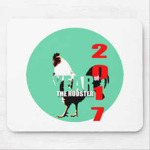 Mousepad Ano do Rooster 2017 no musculado do Círculo Verde