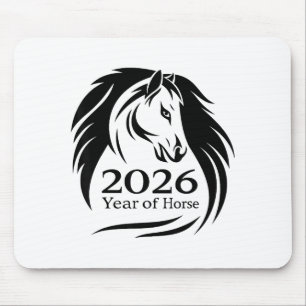 Mousepad Ano Festivo do Cavalo de Fogo 2026 Ano Novo Chinês