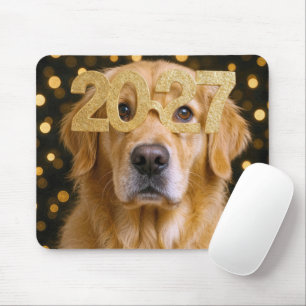 Mousepad Ano Novo 2027 Golden Retriever