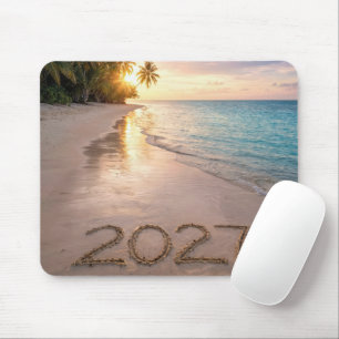 Mousepad Ano Novo 2027 Praia Tropical
