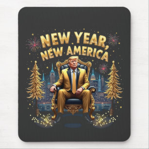 Mousepad Ano Novo América Orgulhosa Inauguração de Maga Tru