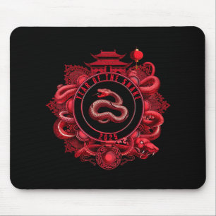 Mousepad Ano Novo Chinês Ano Novo Lunar Do Ano Da Serpente