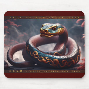 Mousepad Ano Novo Chinês da Madeira Cobra 2025 MP2