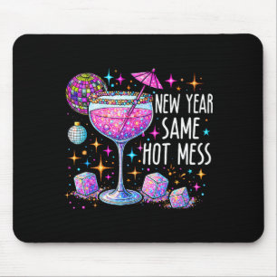 Mousepad Ano Novo Mesma Bagunça Divertida Resolução de Ano