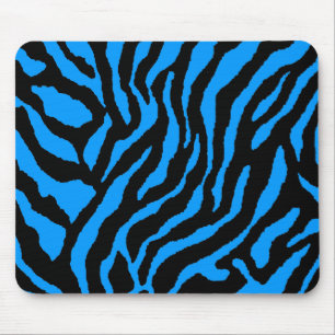 Mousepad anos 80 COREY TIGER RETRO BLUE BLACK STRIPES