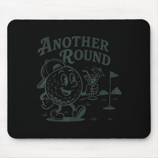 Mousepad Another Round Golf Golfer Golf Lover Srts Men Dad  (Frente)