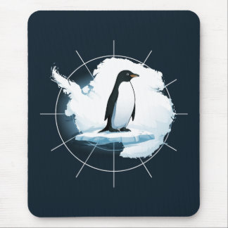 Mousepad Antarctica Penguin Emblem – Polar Explorer Design