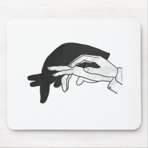 Mousepad Anteador Silhouette Mão