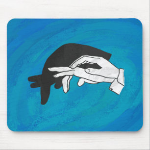Mousepad Anteatro Sombra em Azul