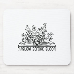 Mousepad Antes da Bloom Mental Health Floral Sped Oferece M