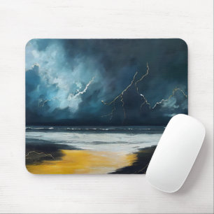 Mousepad Antes da Tempestade – Paisagem Marítima Abstrata