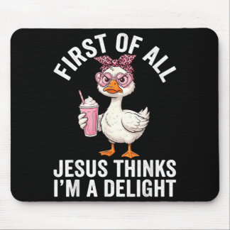 Mousepad Antes De Tudo Jesus Acha Que Sou Um Design Delícia