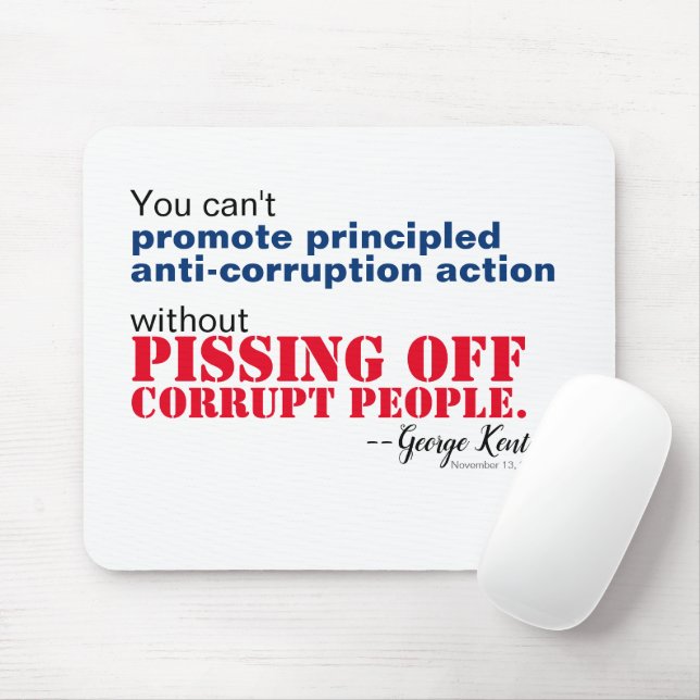 Mousepad Anti-Corrupção Impressa Sem Piscar (Com mouse)