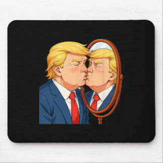 Mousepad Anti-donald Trump Kissing Mirror - Narcissism Sati