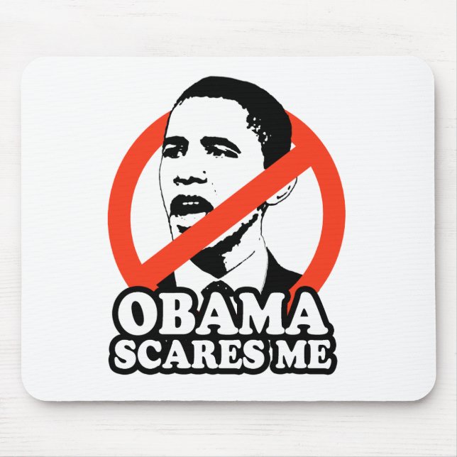 Mousepad ANTI-OBAMA/SUSTOS de OBAMA MIM t-shirt (Frente)