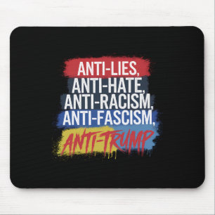 Mousepad Anti-Ódio Mentira Racismo Fascismo Resiste Trump P