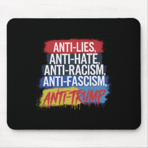 Mousepad Anti Ódio Mentiras Racismo Fascismo Resistir Prote