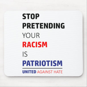 Mousepad Anti-Racismo Trump Resiste Unido Contra Ódio